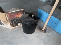 Charcoal Bucket and Axe