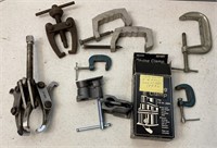 Gear, Pulley Pullers, clamps & gluing clamps