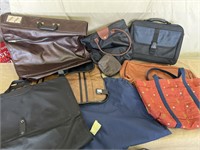 8 travel bags, suits and business