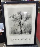 Ansel Adams Winter Tree Print
