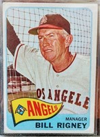 1965 Topps Bill Rigney #66 Los Angeles Angels