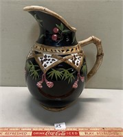 UNIQUE BAMBOO FOREST HANDPAINTED WATER  PITCHER