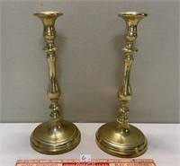 DESIRABLE HEAVY BRASS CANDLE STICK HOLDERS