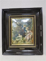 FRAMED THE NEST FRANCOIS BOUCHER RAISED PICTURE