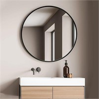 LRGLASS Round Mirror 24" for Bathroom Vanity