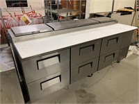 True TPP-93D-6 6 Drawer Refrigerated Prep Table