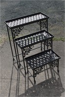 Iron Nesting Tables 24"W 10" D 29"T