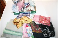 Large Lot of Ladies Handkerchiefs, Some