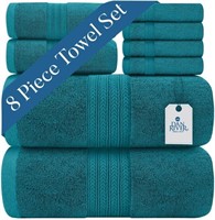 WF6608  Dan River Cotton Bathroom Towel Set Teal