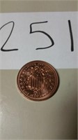 2011 WALKING LIBERTY COPPER COIN....999 FINE