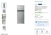 A916  Frigidaire Refrigerator, Stainless Look