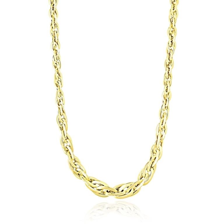 14k Gold Fancy Singapore Chain