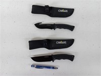 TWO-CAMILLUS KNIVES WITH SHEATH
