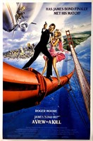 Autograph James Bond 007 View To Kill Poster