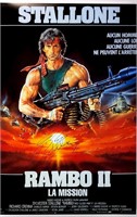 Sylvester Stallone Autograph Rambo Poster