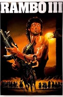 Sylvester Stallone Autograph Rambo Poster