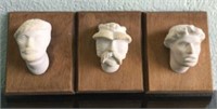 Polish Made Face Sculptures on Wood (3)