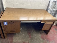 Sturdy wooden office desk