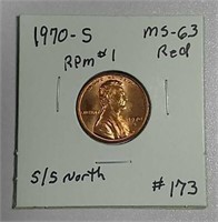 1970-S  Lincoln Cent   MS-63 RD