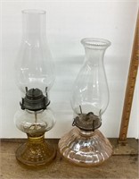 2 oil lamps