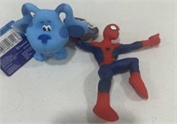 2ct Super Realz Stretchy Toys SPIDERMAN & BLUE
