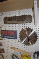 Saw Blade Clock, Garage Signs