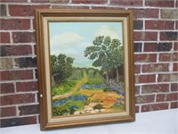 21x25" Oil Painting Framed
