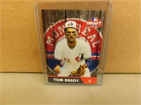 Tom Brady 1995 MLB Draft Montreal ExposRookie Card
