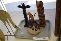 4PC COLLECTION OF NATIVE AMERICAN ART