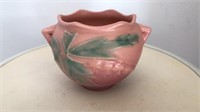 Roseville bleeding heart pink pottery bowl