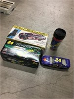 BOX OF NASCAR COLLECTABLE W/ PHONE