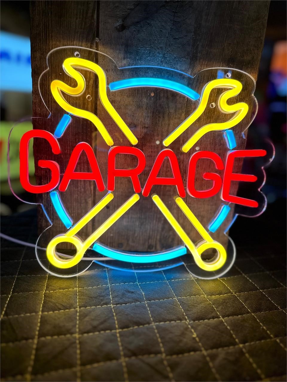 1ft x 10” LED Garage Sign