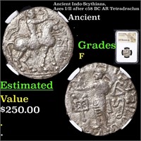 NGC Ancient Indo-Scythians, Azes I/II after c58 BC
