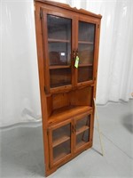 Corner hutch measures approx. 36" W x1 8" D x 78