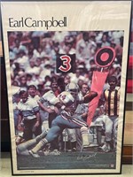 Houston Oilers Earl Campbell Original Signature