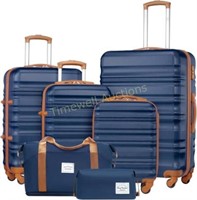 LONG VACATION Luggage Set 4 Piece (Navy)