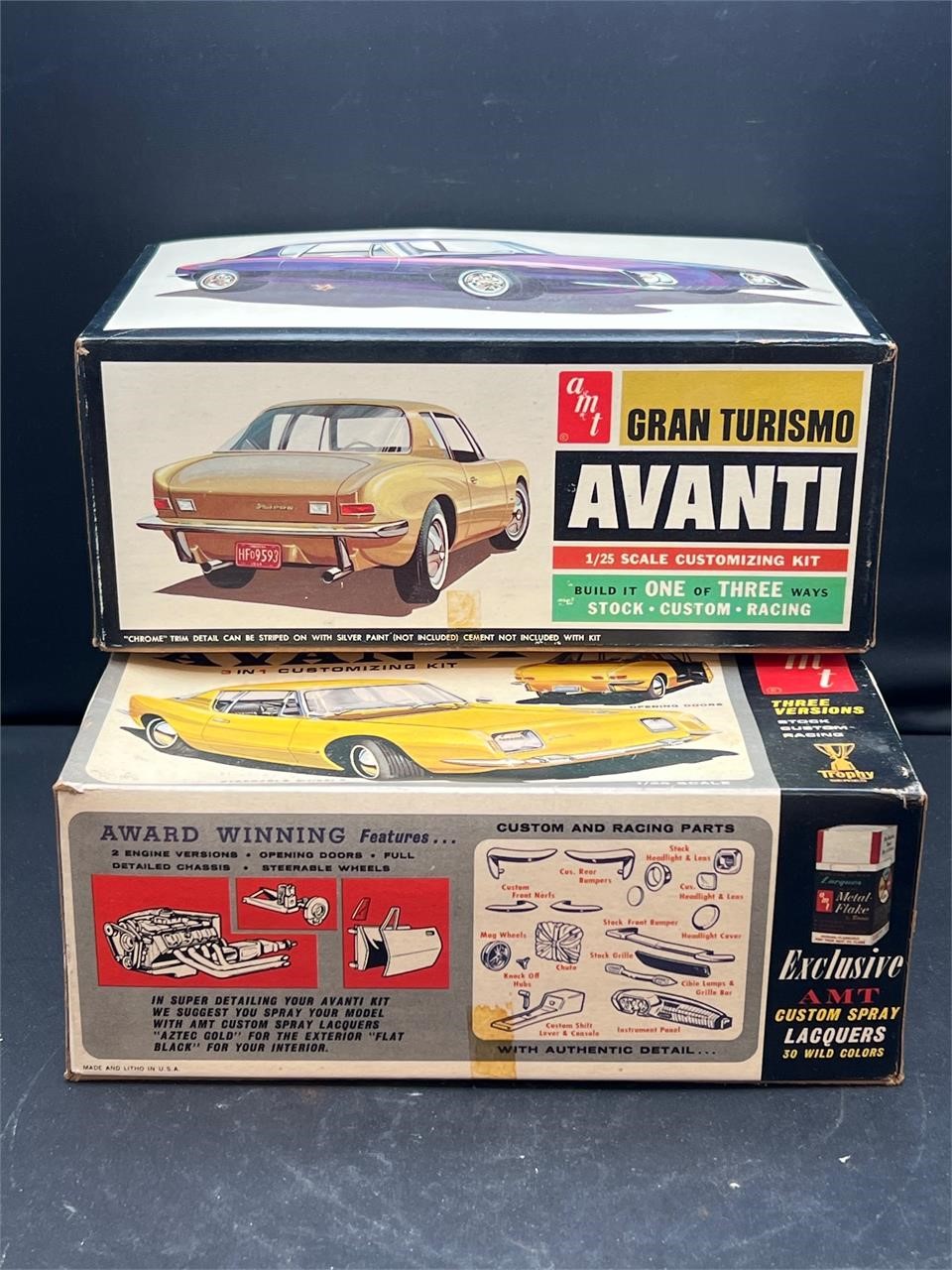 Vintage Avavti model cars