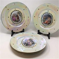 Set of 5 Opalescent  Art Plates by Hutschenreuther