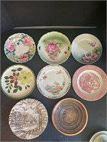 8 Vintage assorted plates