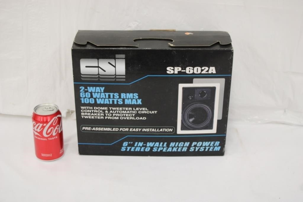 CSI 6" Wall High Power Stereo Speaker System #1