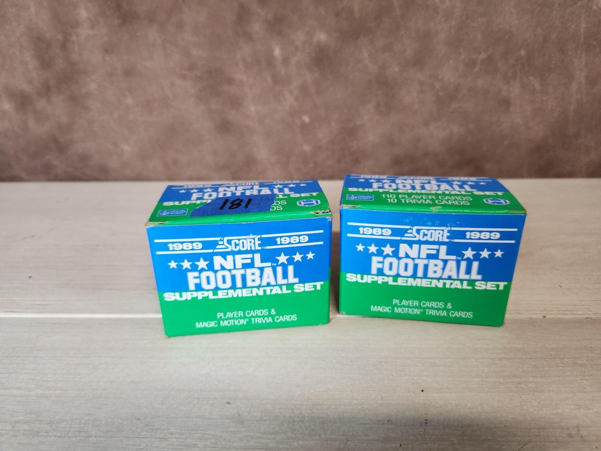 2-1989 Score Supplemental factory Football Box Set