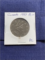 1983 Canada proof like coin