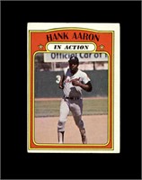 1972 Topps #300 Hank Aaron IA VG to VG-EX+