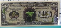 Million Dollar praying mantis banknote