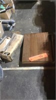 Wood box and welding rods