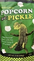 Pickle Popcorn! In date Trader Joe’s large bag