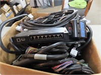 Assorted cable harness lot.