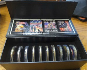 10-Piece challenge coin set with gift box