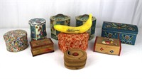 9 Vintage Tea Tins and Keepsake Boxes