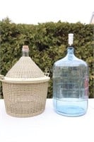 2 - 20 Litre Glass Carboys - 1 in Plastic Carrier